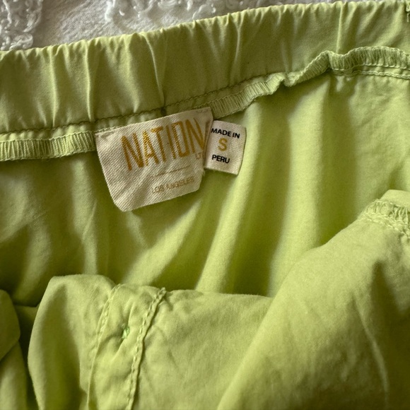 Nation LTD Gabrielle Cami Top Lime 100% Cotton Adjustable Straps Bra Friendly S - Picture 6 of 13